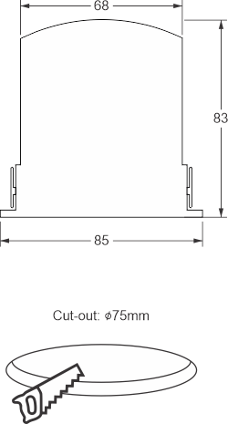 HLS-P Dimensions