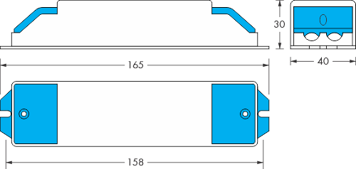 HEI-V Case Dimensions HEI Enclosure A & B Dimensions